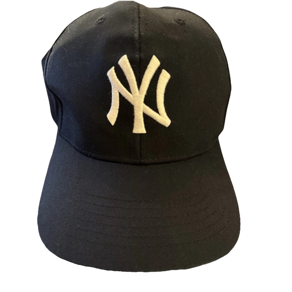 New York Yankees‎ Black/White Logo Adjustable Strap Hat Cap Light Weight HESS